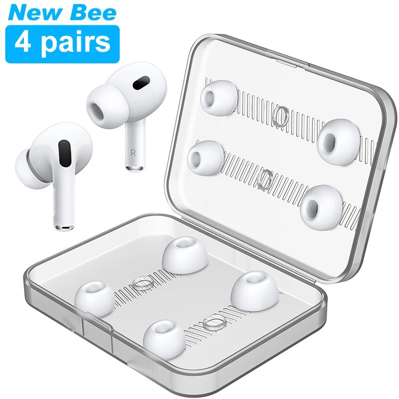 4 Pairs Box Replacement Earbud Tips for Airpods Pro 4 Pairs Box Replacement Earbud Tips for Airpods Pro