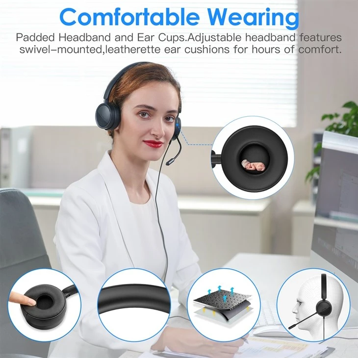 Office Wired Headphones For Computer Office Wired Headphones For Computer